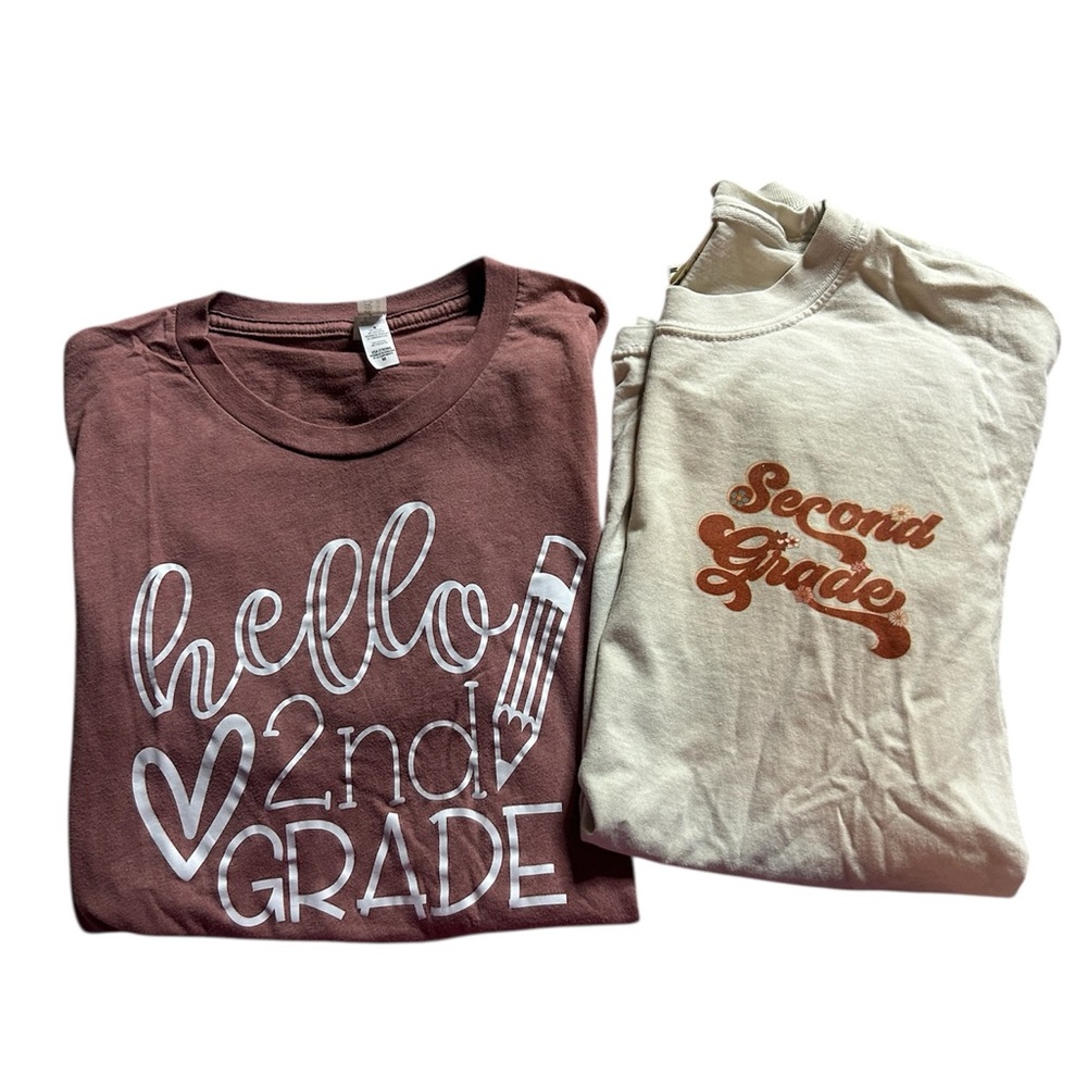 Second Grade Teacher TShirts (Set of 2)